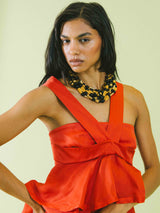 Twisted Multistrand Beaded Necklace Accessory arcadeshops.com