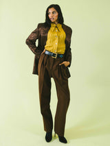 Escada Chocolate High Waisted Trousers Bottom arcadeshops.com