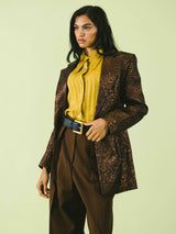 Christian Lacroix Copper Brocade Blazer Jacket arcadeshops.com