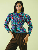 1981 Yves Saint Laurent Ikat Knit Jacket Jacket arcadeshops.com