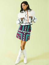 1960s Emilio Pucci Velvet Mini Skirt Bottom arcadeshops.com