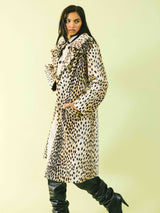 1960s Faux Leopard Swing Coat Outerwear arcadeshops.com