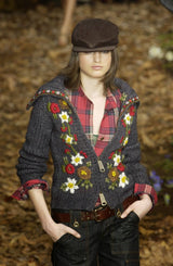 2002 D&G Floral Knit Cardigan Jacket arcadeshops.com