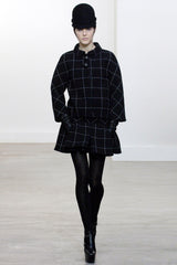 2006 Balenciaga Black Check Skirt Ensemble Suit arcadeshops.com