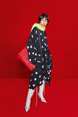 2022 Balenciaga Polka Dot Wrap Dress Dress arcadeshops.com