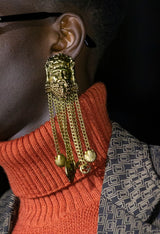 2020 Gucci Hercules Chain Fringe Earrings Accessory arcadeshops.com