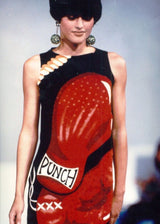 1991 Nicole Miller Boxing Gloves Silk Tank Top arcadeshops.com