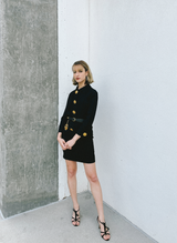 Chanel Button Front Coat Dress Dress arcadeshops.com