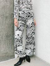 Cheetah Spotted Metalllic Palazzo Pant Bottom arcadeshops.com
