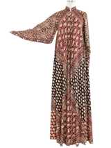 Adini Paisley Block Printed Caftan Dress Dress arcadeshops.com
