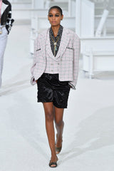 2021 Chanel Ruched Satin Shorts Bottom arcadeshops.com