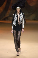 2003 Jean Paul Gaultier Beaded Fringe Embroidered Jacket Jacket arcadeshops.com