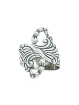 Mexican Sterling Cactus Flower Clamp Bracelet Jewelry arcadeshops.com