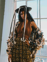 1960s Yves Saint Laurent Raffia Tassel Hat Accessory arcadeshops.com