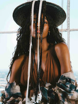 1960s Yves Saint Laurent Raffia Tassel Hat Accessory arcadeshops.com