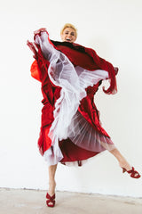 Morgane Le Fay Handkerchief Strapless Silk Dress Dress arcadeshops.com