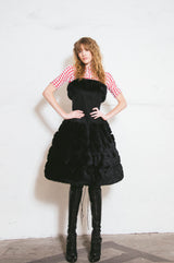 Faux Fur Accented Hoop Dress Dress arcadeshops.com