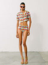 1960s Beaded Micro Short Three Piece Ensemble Suit arcadeshops.com