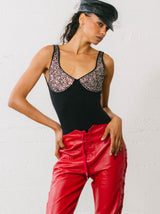 Michael Morrison Rhinestone Studded Bodysuit Suit arcadeshops.com