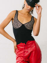 Michael Morrison Rhinestone Studded Bodysuit Suit arcadeshops.com