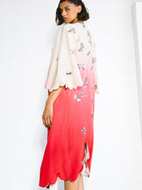 Scalloped Silk Butterfly Kimono Jacket arcadeshops.com