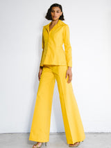 1970s Sunflower Yellow Canvas Suit Suit arcadeshops.com