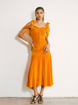 1930s Amber Velvet Dress Dress arcadeshops.com