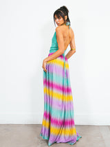 1970s Missoni Ombre Halter Gown Dress arcadeshops.com