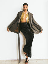 Sonia Rykiel Cut Leather Blazer Jacket arcadeshops.com