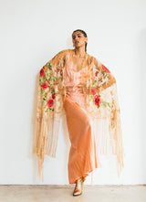 1930s Blush Silk Slip Dress Dress arcadeshops.com