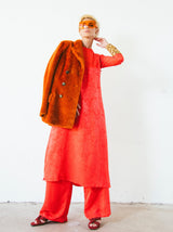1960s Balmain Couture Jacquard Tunic and Pant Ensemble Suit arcadeshops.com