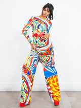 Dolce And Gabbana Carretto Silk Trousers Bottom arcadeshops.com