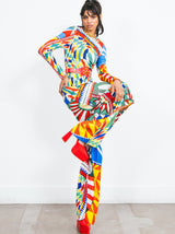 Dolce And Gabbana Carretto Silk Trousers Bottom arcadeshops.com