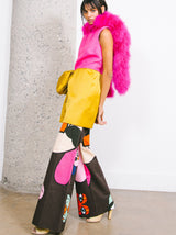 Walter Van Beirendonck Art Printed Flared Trousers Bottom arcadeshops.com