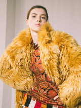 Gucci Oversized Faux Shearling Coat