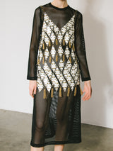 1960s Chainmail and Leather Dress