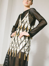 1960s Chainmail and Leather Dress
