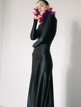 Red and Purple Marabou Boa