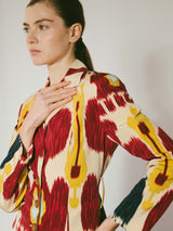 2001 Christian Dior Ikat Printed Jacket Jacket arcadeshops.com