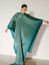 Issey Miyake Pleats Please Teal Madame T Caftan