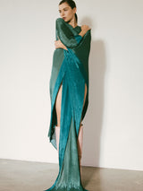 Issey Miyake Pleats Please Teal Madame T Caftan