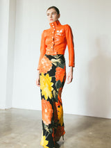 1960s Courreges Orange Vinyl Jacket