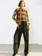 1960s Coral Beaded Sequin Vest Jacket arcadeshops.com