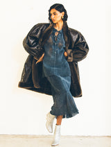 Yves Saint Laurent Textured Shearling Coat Outerwear arcadeshops.com