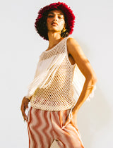 Chanel Cranberry Tweed Bucket Hat Accessory arcadeshops.com