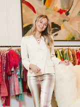 14K Bone and Tiger's Eye Pendant FINE JEWELRY arcadeshops.com