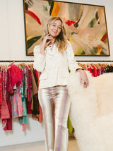 Yves Saint Laurent Haute Couture Double Breasted Silk Blazer Jacket arcadeshops.com