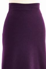 Alaia Aubergine Wool Skirt Bottom arcadeshops.com