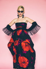 Embellished Suede Opera Gloves Accessory arcadeshops.com