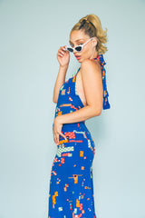 1970s Missoni Printed Halter Jumpsuit Jumpsuit arcadeshops.com